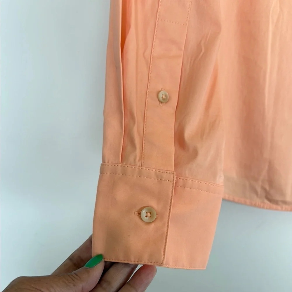 New Lululemon Orange Casual Button Down Shirt